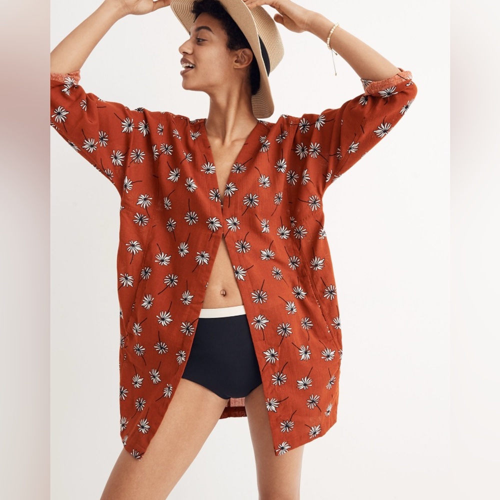 NWT Madewell Maldive coverup Fresh Daises print size Small